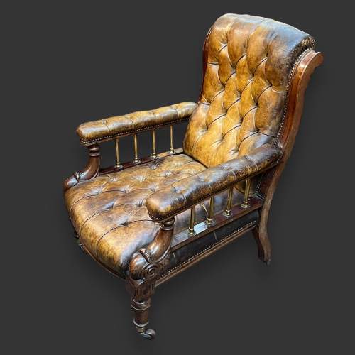 19th Century Rare Gillows Design Library Chair image-2