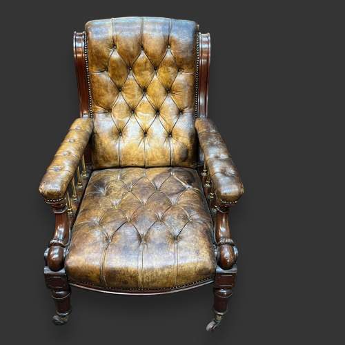 19th Century Rare Gillows Design Library Chair image-3