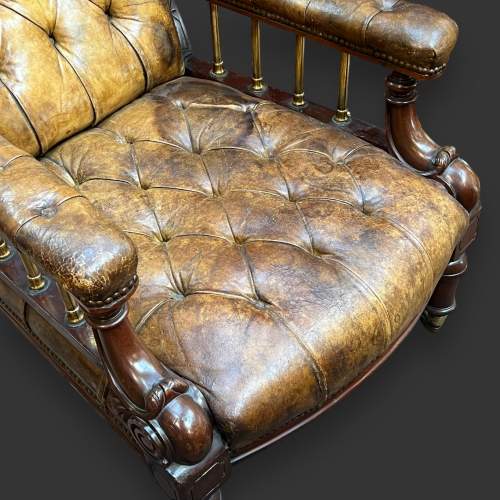 19th Century Rare Gillows Design Library Chair image-5