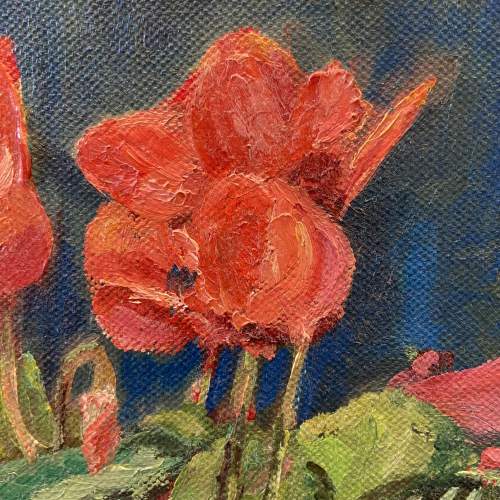 Flowers in a Pot Oil on Canvas image-4