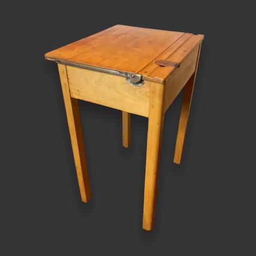 Vintage Beech Wood School Desk and Chair image-4