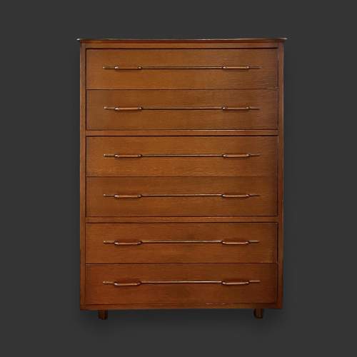 Lebus Mid Century Oak Chest of Drawers image-1