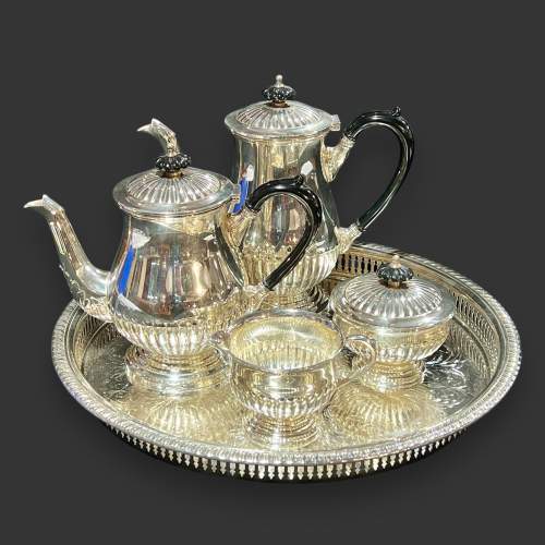 Viners Four Piece Silver Plated Tea Set image-1