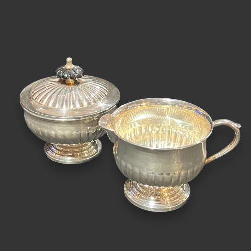 Viners Four Piece Silver Plated Tea Set image-3