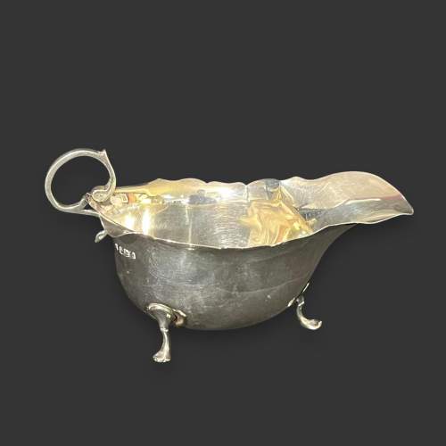 20th Century Silver Sauceboat image-1