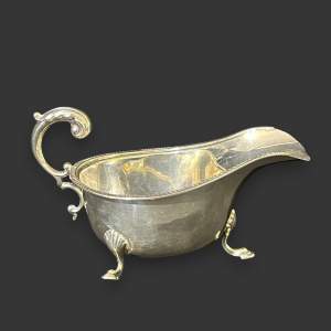 George V Silver Sauce Boat