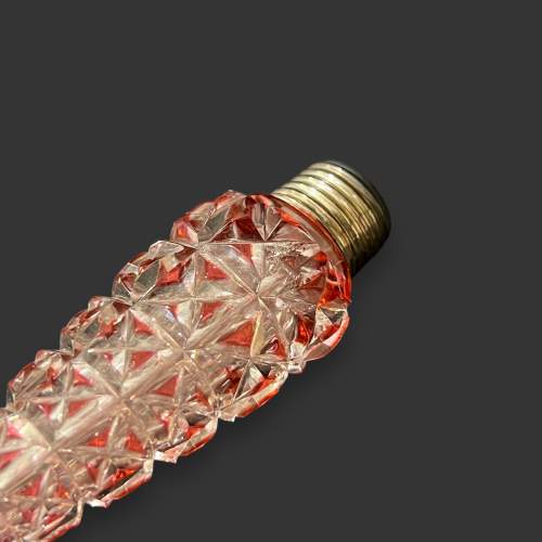 Crystal Perfume Bottle with Silver Top image-4