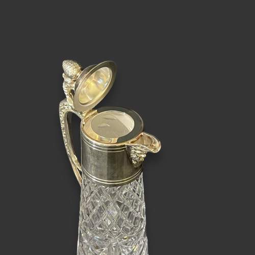 Mappin & Webb Silver Plate and Cut Glass Claret Jug image-4