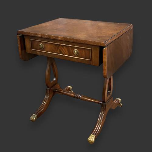 Regency style Small Mahogany Sofa Table image-1