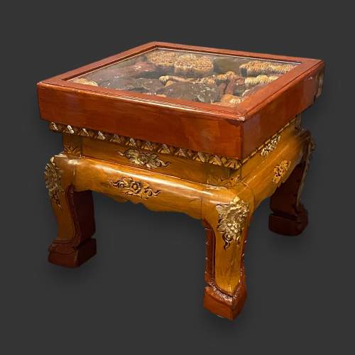 Eastern Highly Carved Hardwood Coffee Table image-6