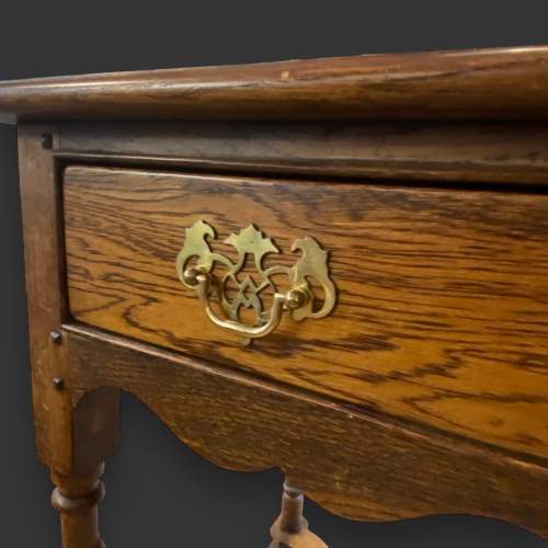 Solid Oak William and Mary Style Lowboy image-6