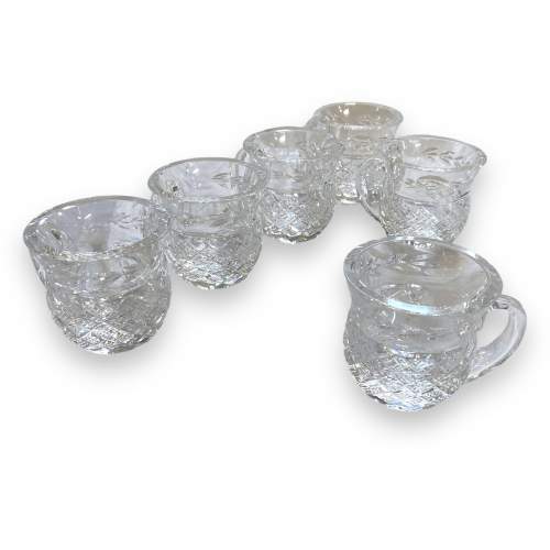 Waterford Crystal Punch Bowl and six Punch Cups image-4