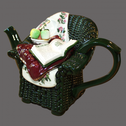 Portmeirion Cardew Design. Miniature Novelty Wicker Chair Teapot image-6