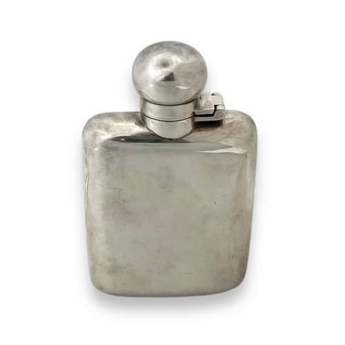 Late Victorian Silver Plated Hip Flask image-2