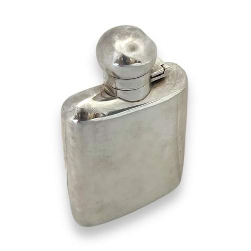 Late Victorian Silver Plated Hip Flask image-3