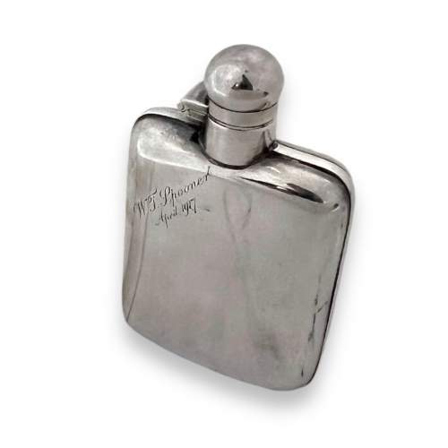 Silver Plated Hip Flask image-1