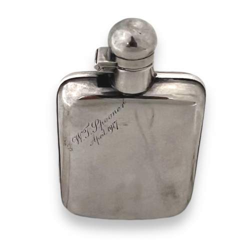 Silver Plated Hip Flask image-2