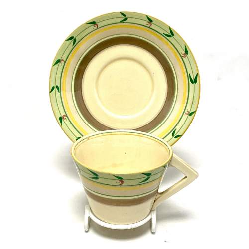 Clarice Cliff Conical Cup and Saucer image-3