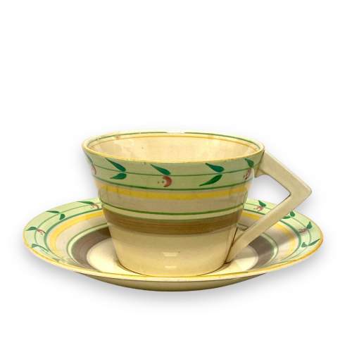 Clarice Cliff Conical Cup and Saucer image-1