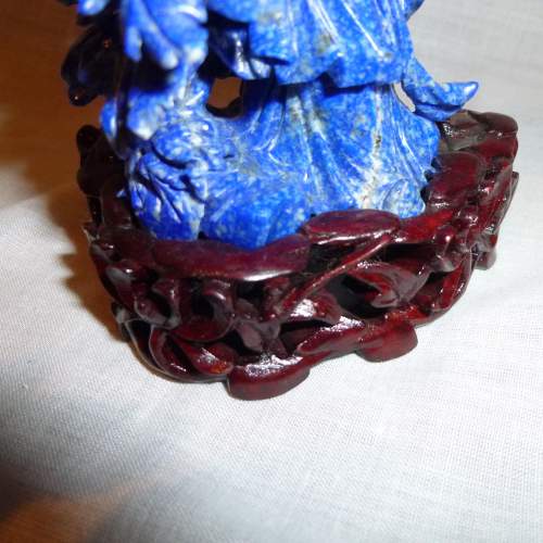 A Carved Blue Stone Figure of an Oriental Lady image-4