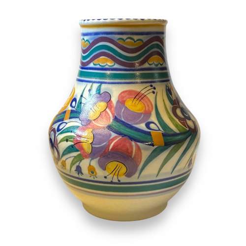 Poole Pottery 1930s Fuschia Pattern Vase image-1