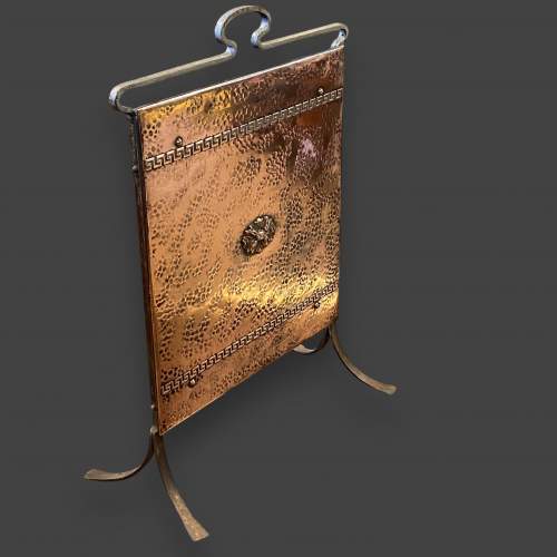 Arts & Crafts Copper Fire Screen image-2