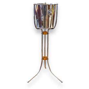 Floor Standing Silver Plated Wine Cooler