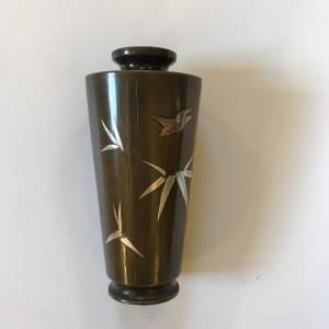 A Japanese Meiji Period Bronze Vase