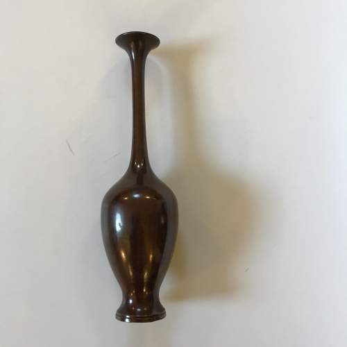 Early 20th Century Japanese Bronze Vase image-1