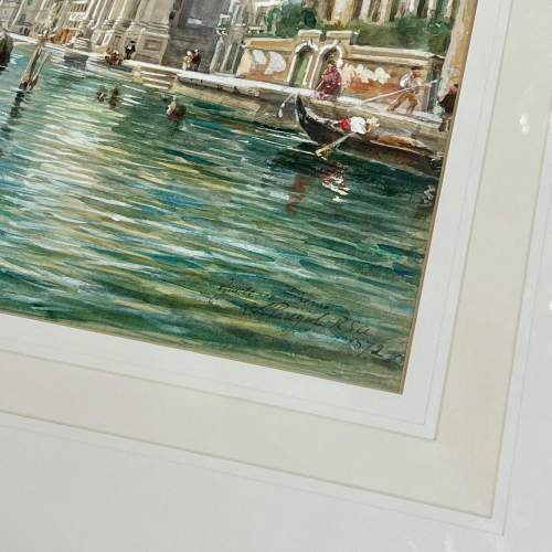 Signed Watercolour of San Giorgio Maggiore Venice image-3