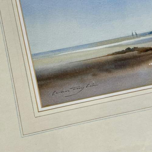 Signed Watercolour of St Michaels Mount by Ivan Taylor image-3