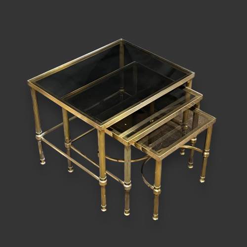 Brass Nest of Tables image-1