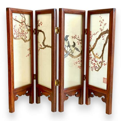 Chinese Miniature Folding Screen image-1