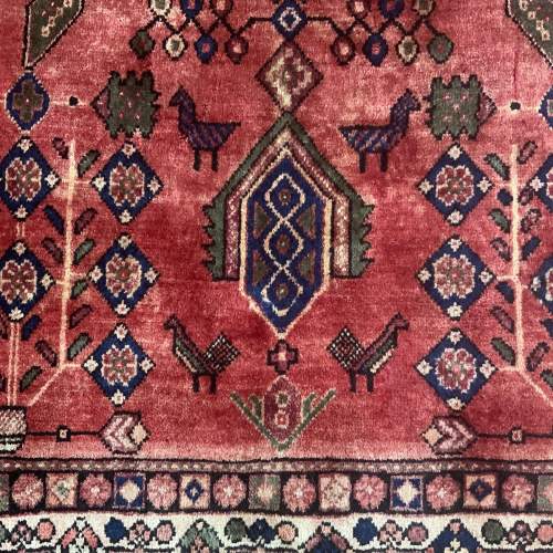 Finest Quality Hand Knotted Persian Rug Afshar Floral Animal image-5