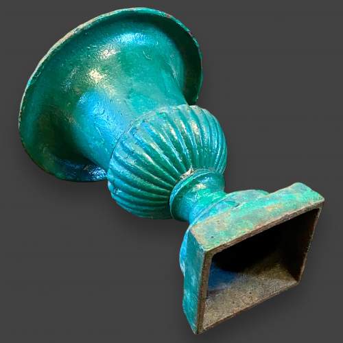 Beautiful French Green Cast Iron Urn image-3