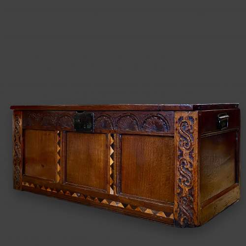 18th Century Oak Coffer image-4