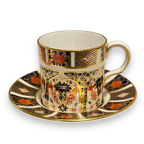 Royal Crown Derby Imari Coffee Can and Saucer image-1