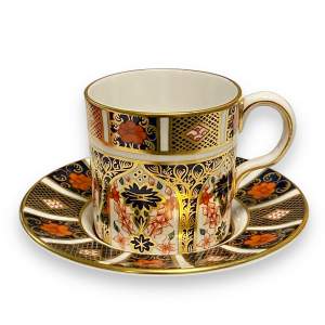 Royal Crown Derby Imari Coffee Can and Saucer