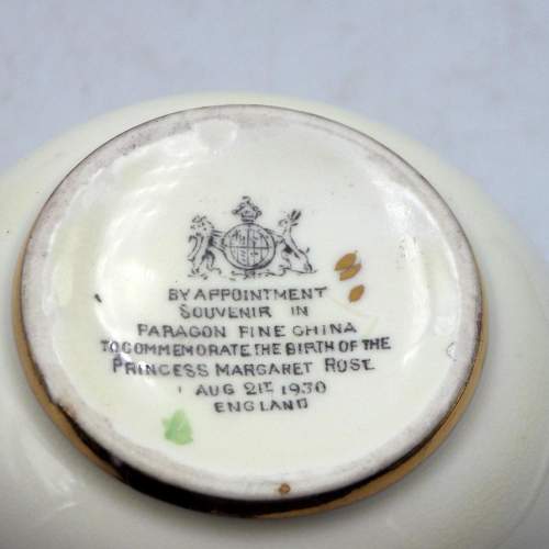 Paragon 1930 Princess Margaret Birth Souvenir Cup & Saucer image-6