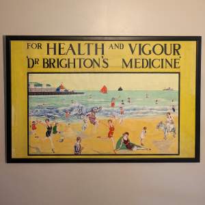 Painting Advertising Brighton - Gouache on Artists Paper Circa 1920s