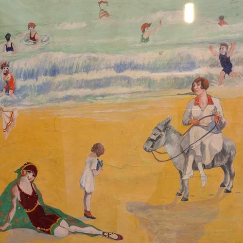 Painting Advertising Brighton - Gouache on Artists Paper Circa 1920s image-6