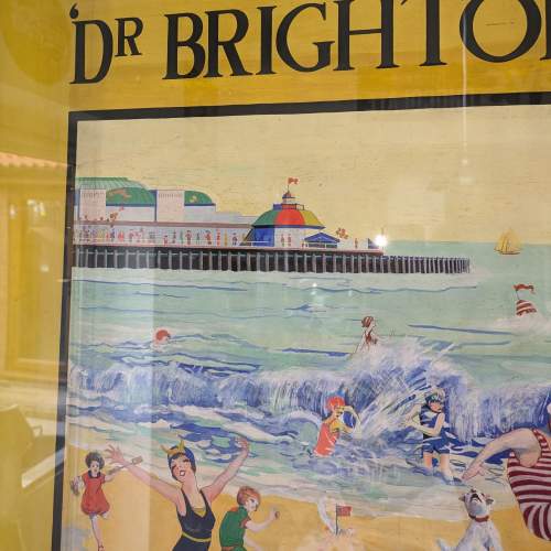 Painting Advertising Brighton - Gouache on Artists Paper Circa 1920s image-5