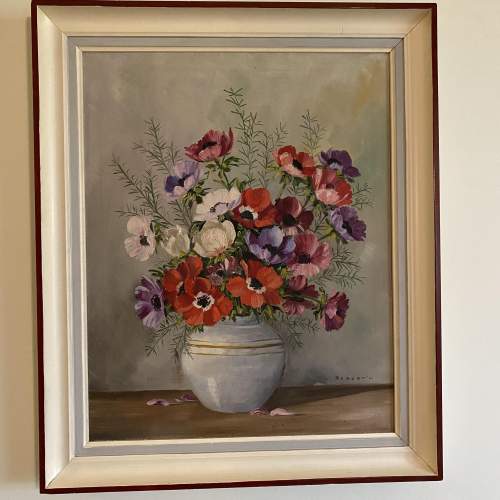 Sibylle Robertin - Floral Oil on Canvas Circa 1930 image-1