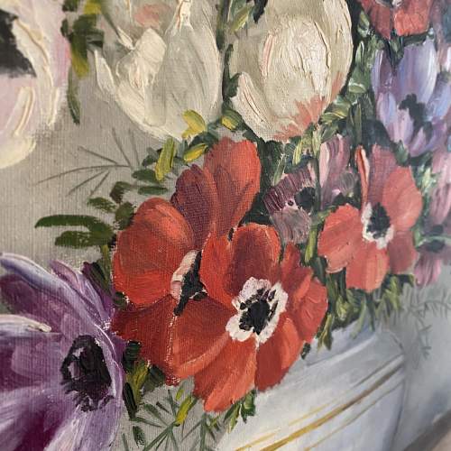 Sibylle Robertin - Floral Oil on Canvas Circa 1930 image-3